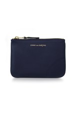 Comme Des Garcons SMALL CLASSIC LEATHER POUCH | NAVY